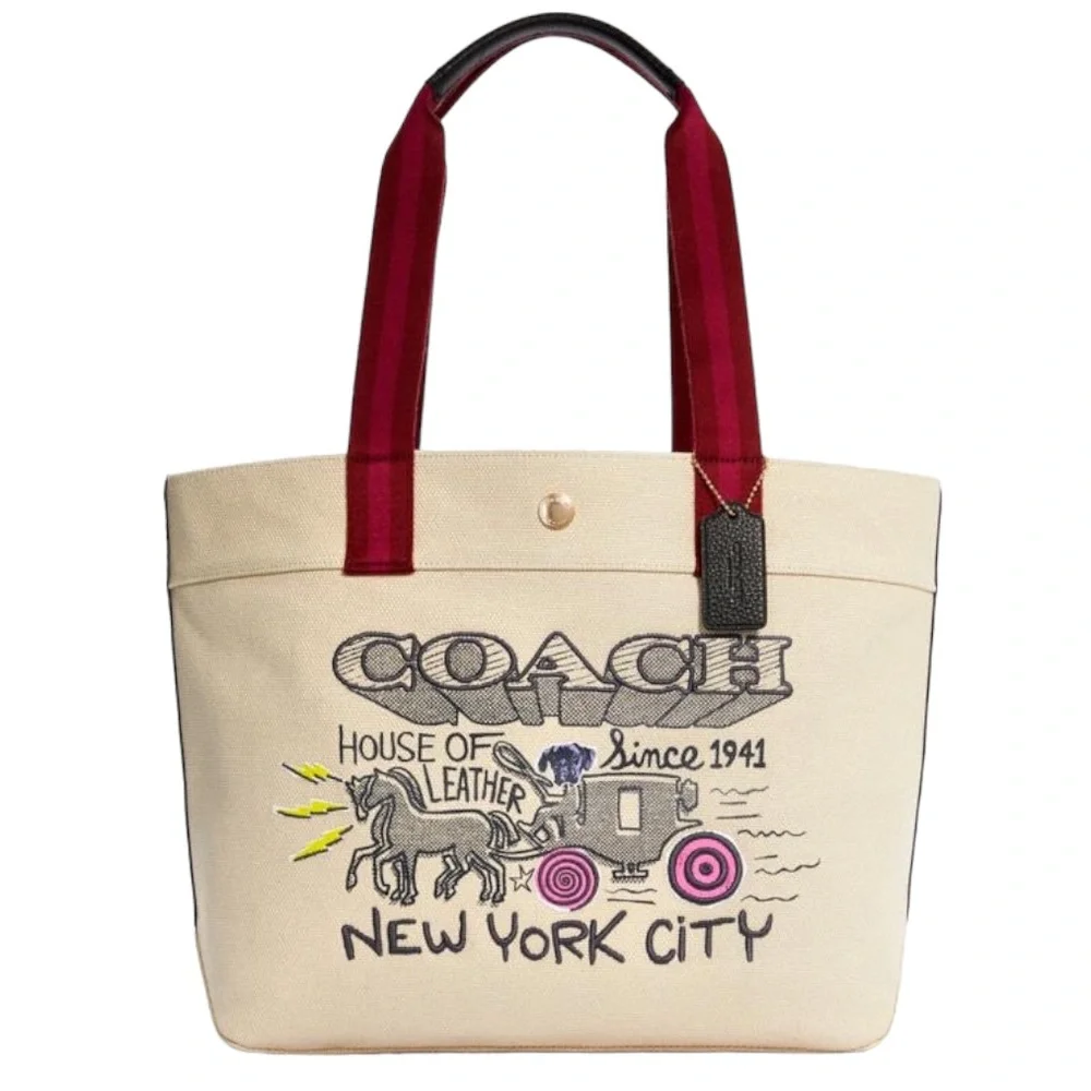 Coach Art School Canvas Tote - Picture 1 of 10
